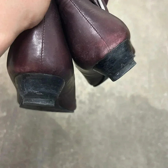 Rudsak purple leather knee high kitten heels pointy  toe shoes - Picture 5 of 8